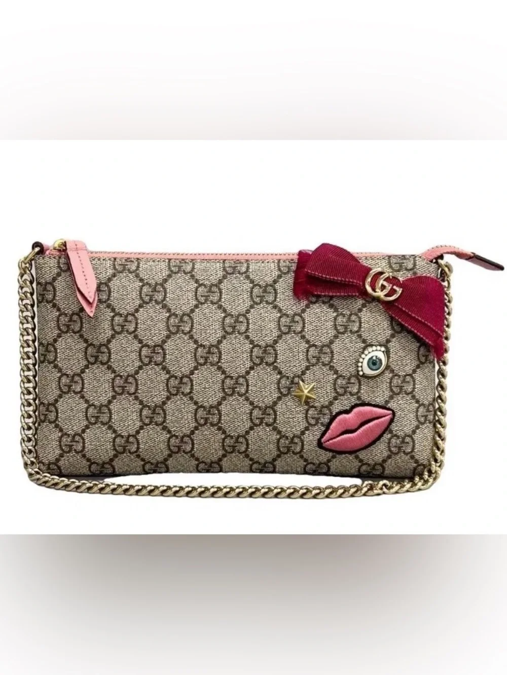 LIMITED EDITION GUCCI FULL INCLUSION WRISTLET/POCHETTE FABULOUS! - Picture 1 of 8